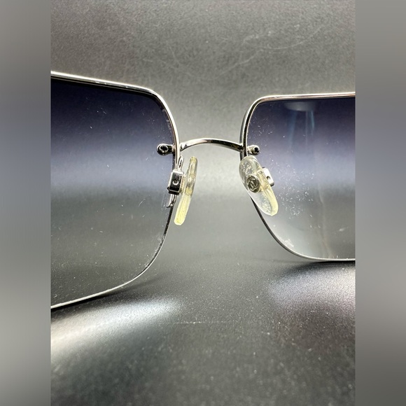 Authentic Vintage Chanel  Sunglasses White Temples Rare Vintage With Dior Case - Picture 8 of 16